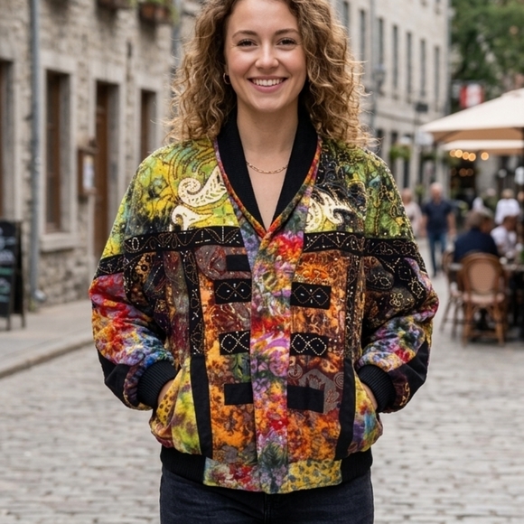 Pessangaran Jackets & Blazers - Exquisite Batik Beaded Jacket EUC ❤️